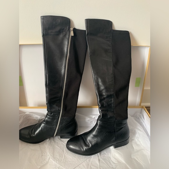 Michael Kors black leather boots - Picture 1 of 4